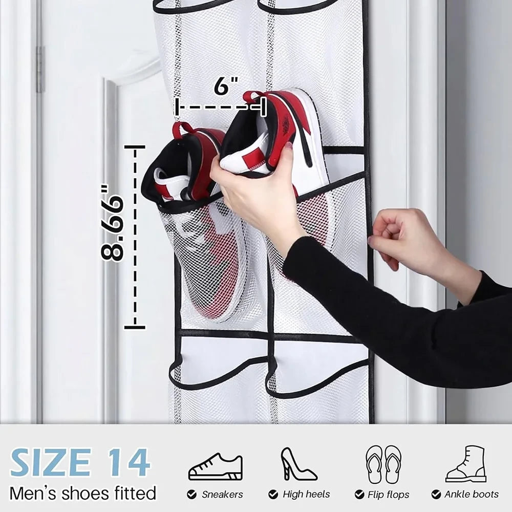 Over Door Mesh Shoe Organizer