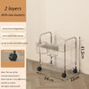 Clear Acrylic Rolling Storage Cart
